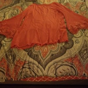 Coral Divided by H&M tunic light and airy size 8